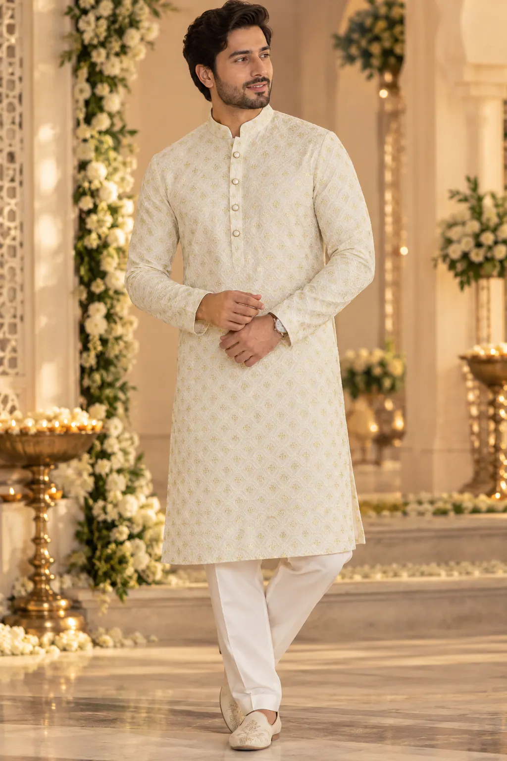 Chikankari Kurta Pyjama Set catalogue image